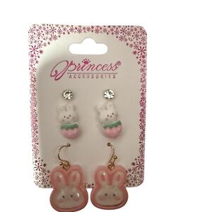 Pink Bunny Earrings